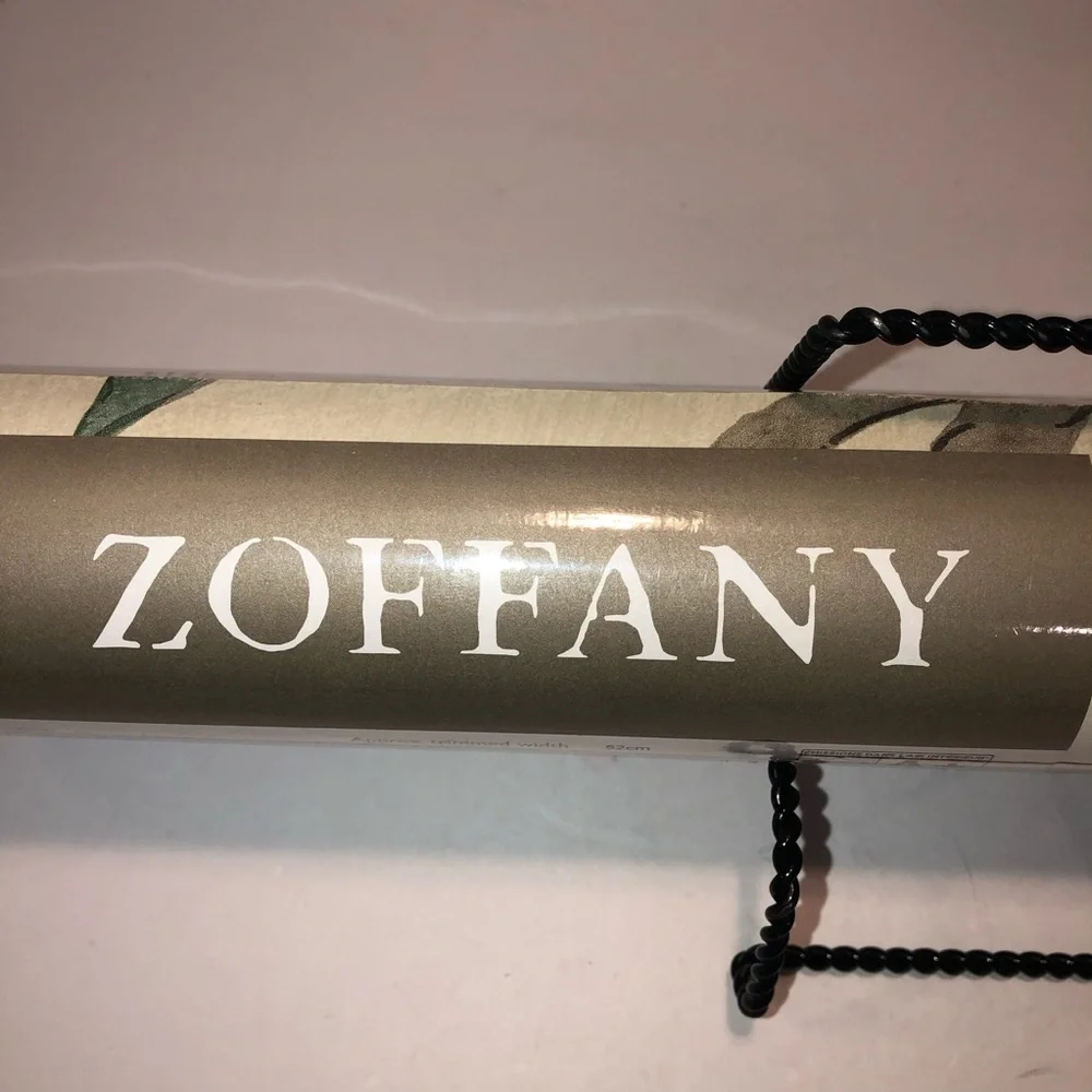 New Anthropologie Zoffany Eleonora Floral Jade Rose Eleonora Wallpaper Wall Art